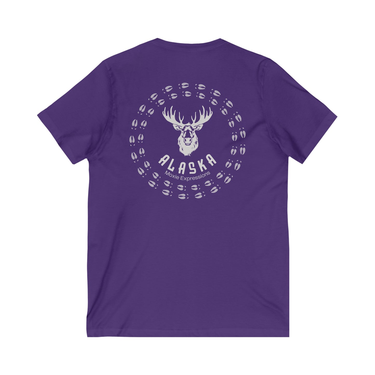 Northern Tracks Unisex Jersey Short Sleeve V-Neck Tee