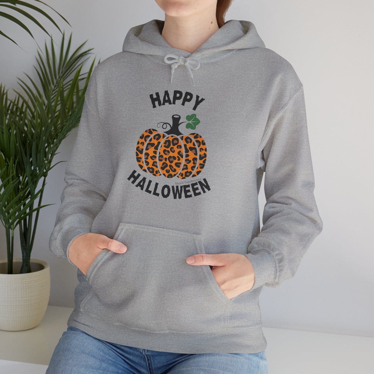 Cheetah Chic Pumpkin Patch Unisex Hooded Sweatshirt