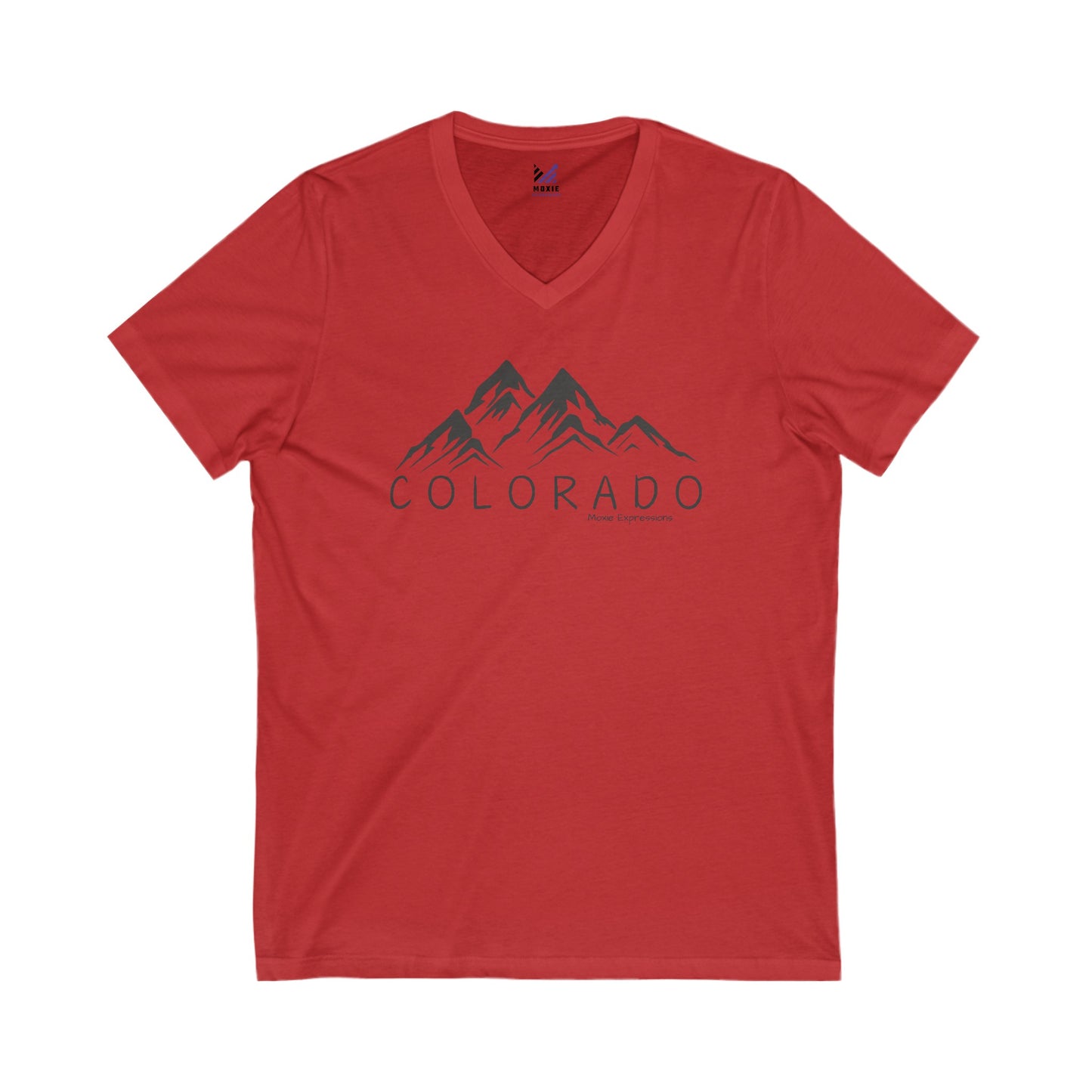 Colorado Alpine Vista Unisex Jersey Short Sleeve V-Neck Tee