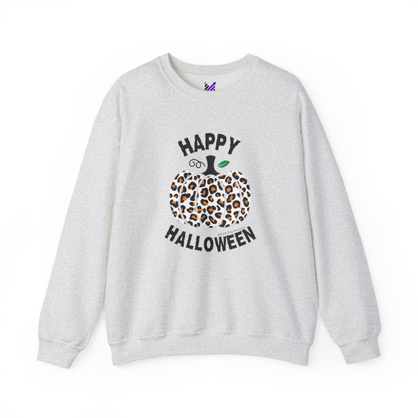 Cheetah Chic Pumpkin Patch Unisex Crewneck Sweatshirt