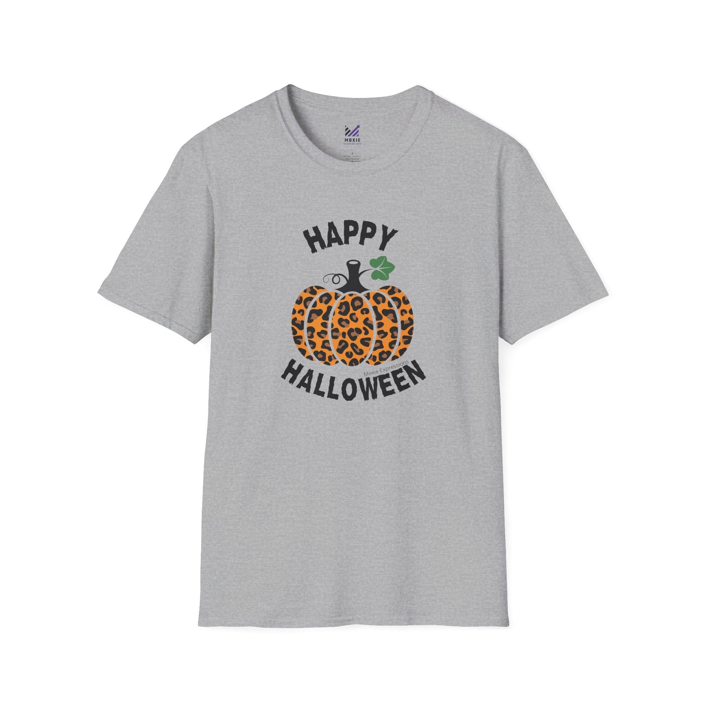 Cheetah Chic Pumpkin Patch Unisex Softstyle Crewneck T-Shirt