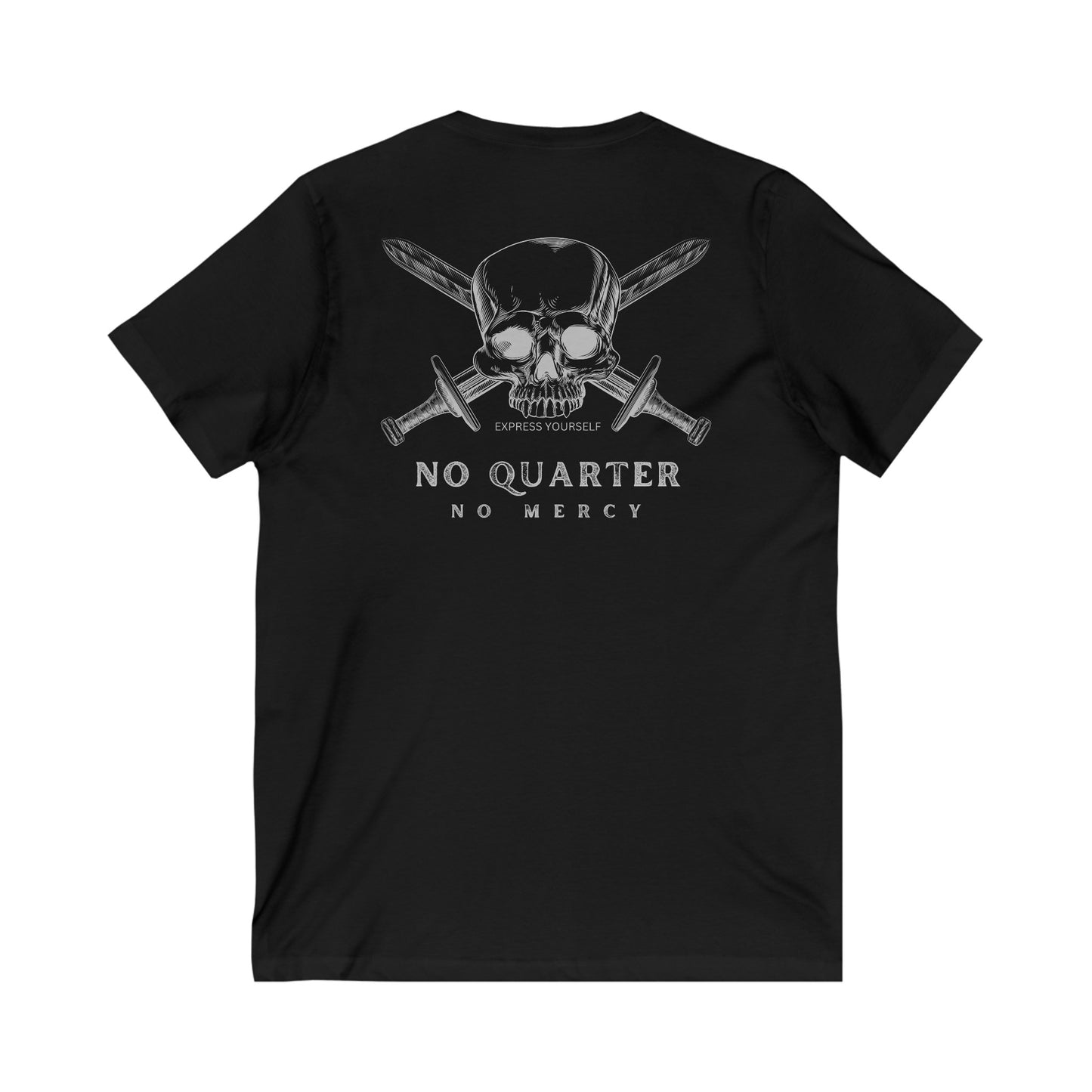 No Quarter No Mercy Unisex Jersey Short Sleeve V-Neck Tee