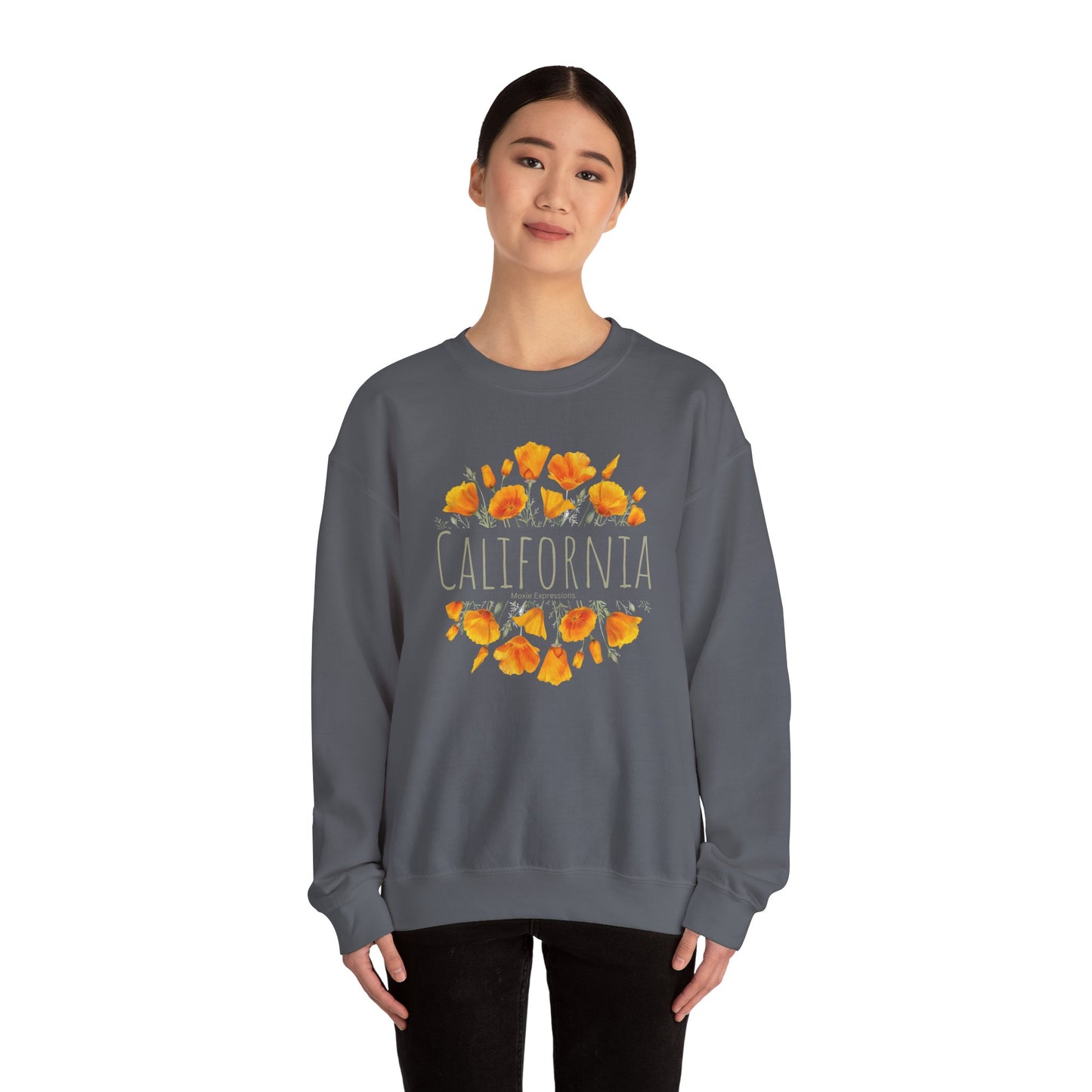 Golden Bloom Unisex Crewneck Sweatshirt