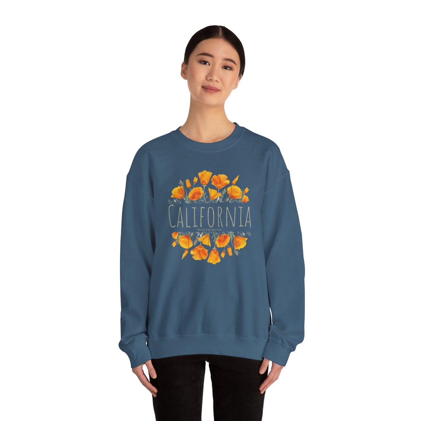 Golden Bloom Unisex Crewneck Sweatshirt