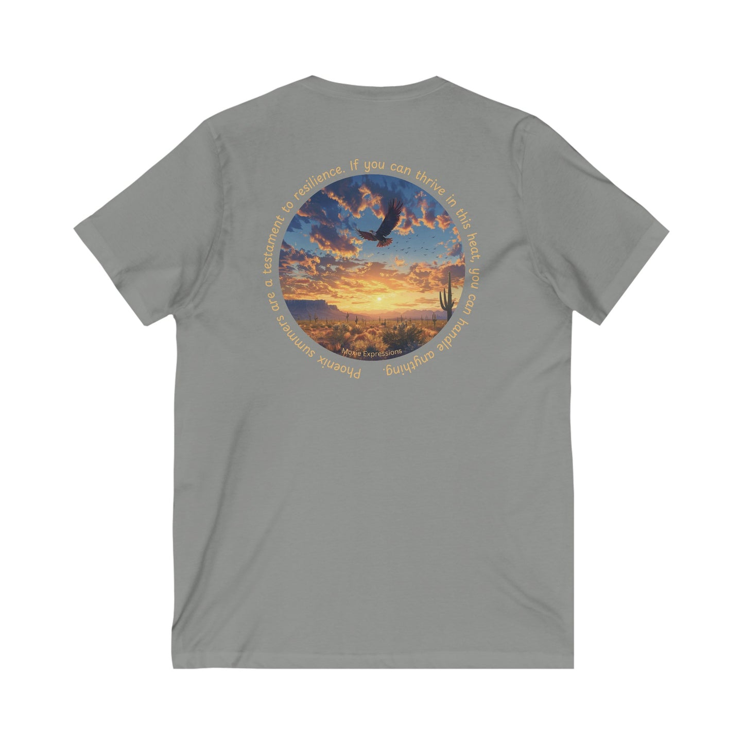 Desert Resilience Unisex Jersey Short Sleeve V-Neck Tee