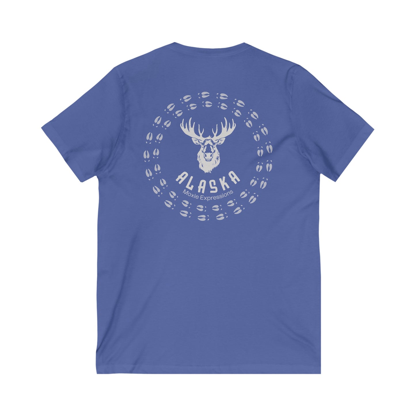 Northern Tracks Unisex Jersey Short Sleeve V-Neck Tee