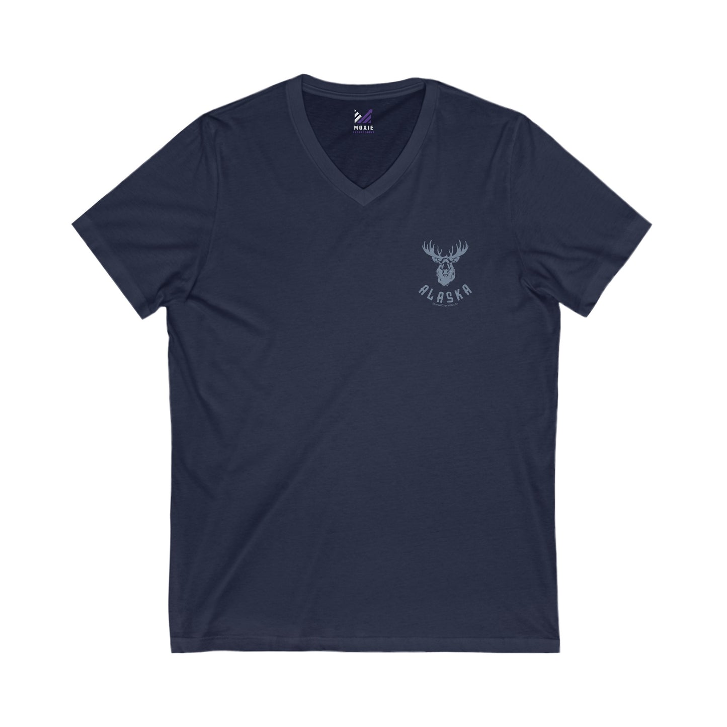 Northern Tracks Unisex Jersey Short Sleeve V-Neck Tee