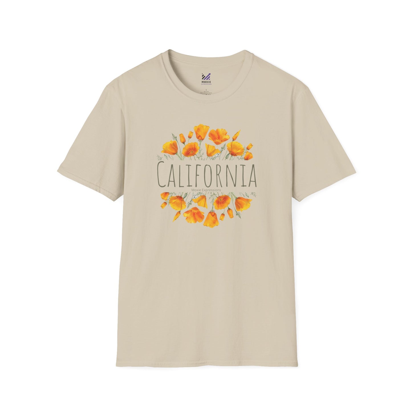Golden Bloom Unisex Softstyle Crewneck T-Shirt