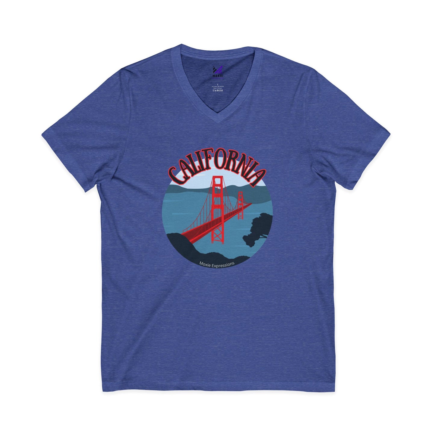Bridges of Glory Unisex Jersey Short Sleeve V-Neck Tee
