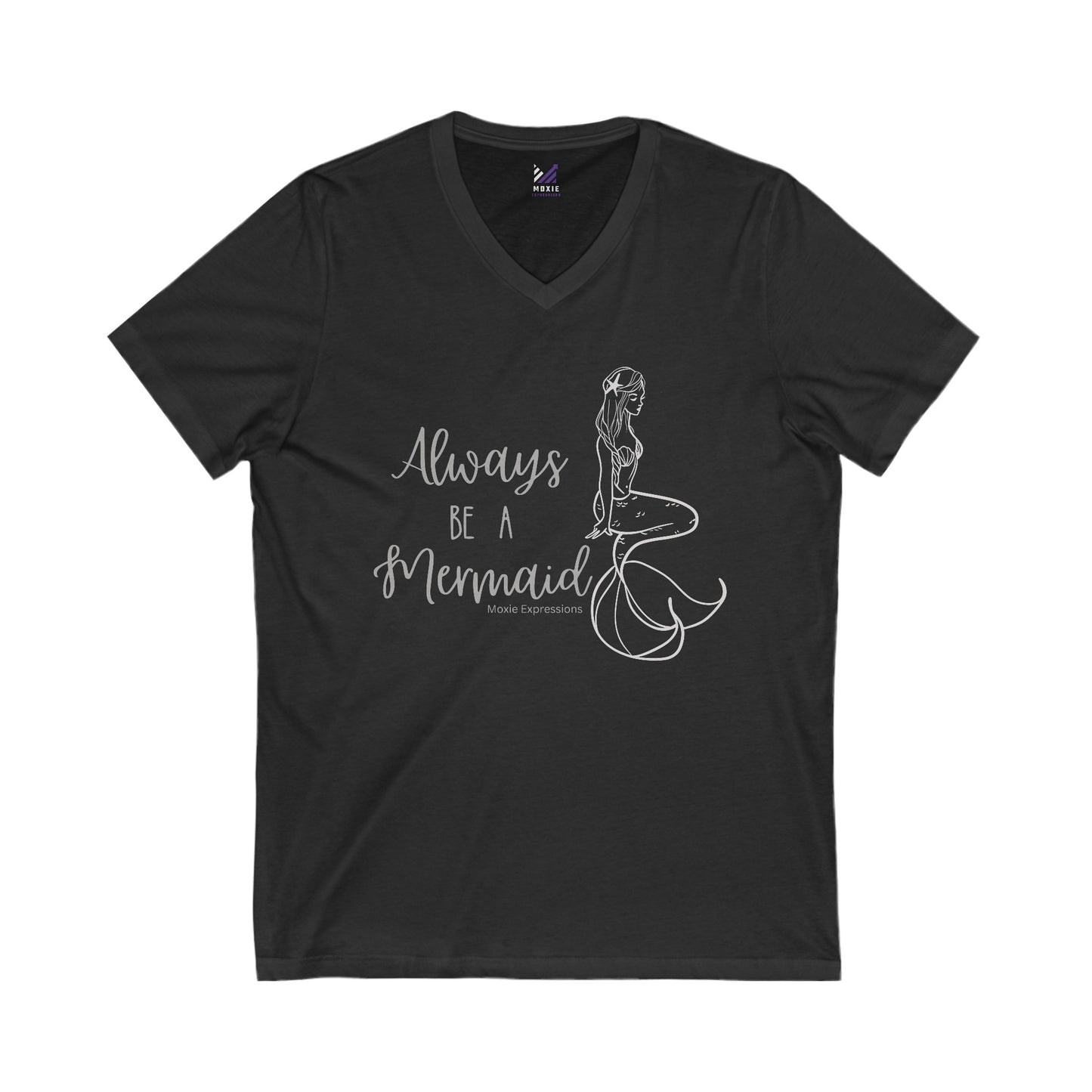 Mystic Mermaid Unisex Jersey Short Sleeve V-Neck Tee