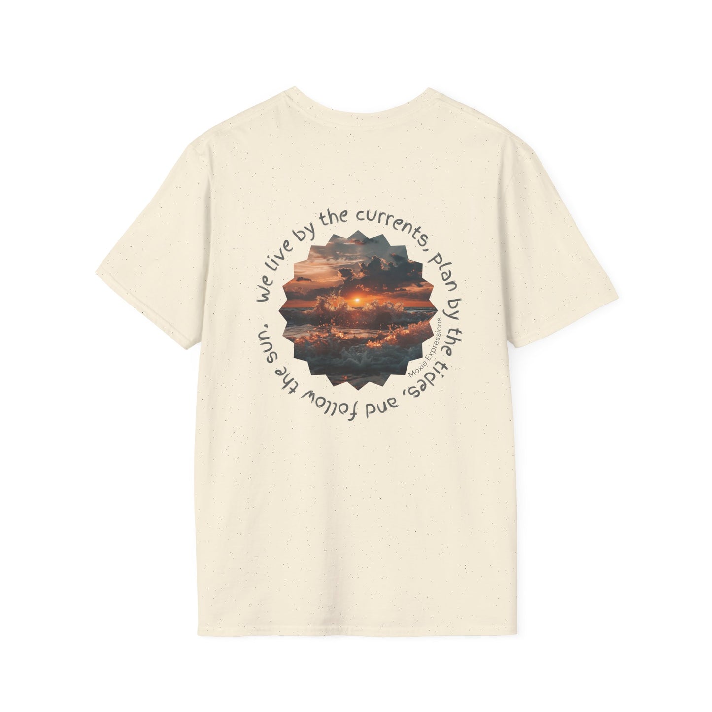 Florida Sunset Currents Unisex Softstyle Crewneck T-Shirt