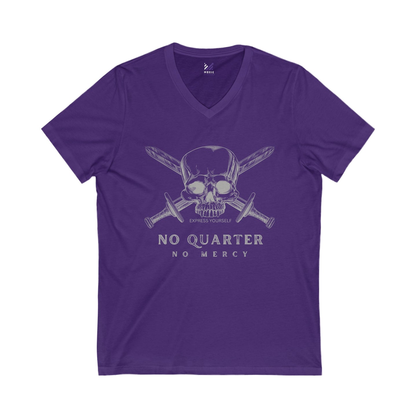 No Quarter No Mercy Unisex Jersey Short Sleeve V-Neck Tee