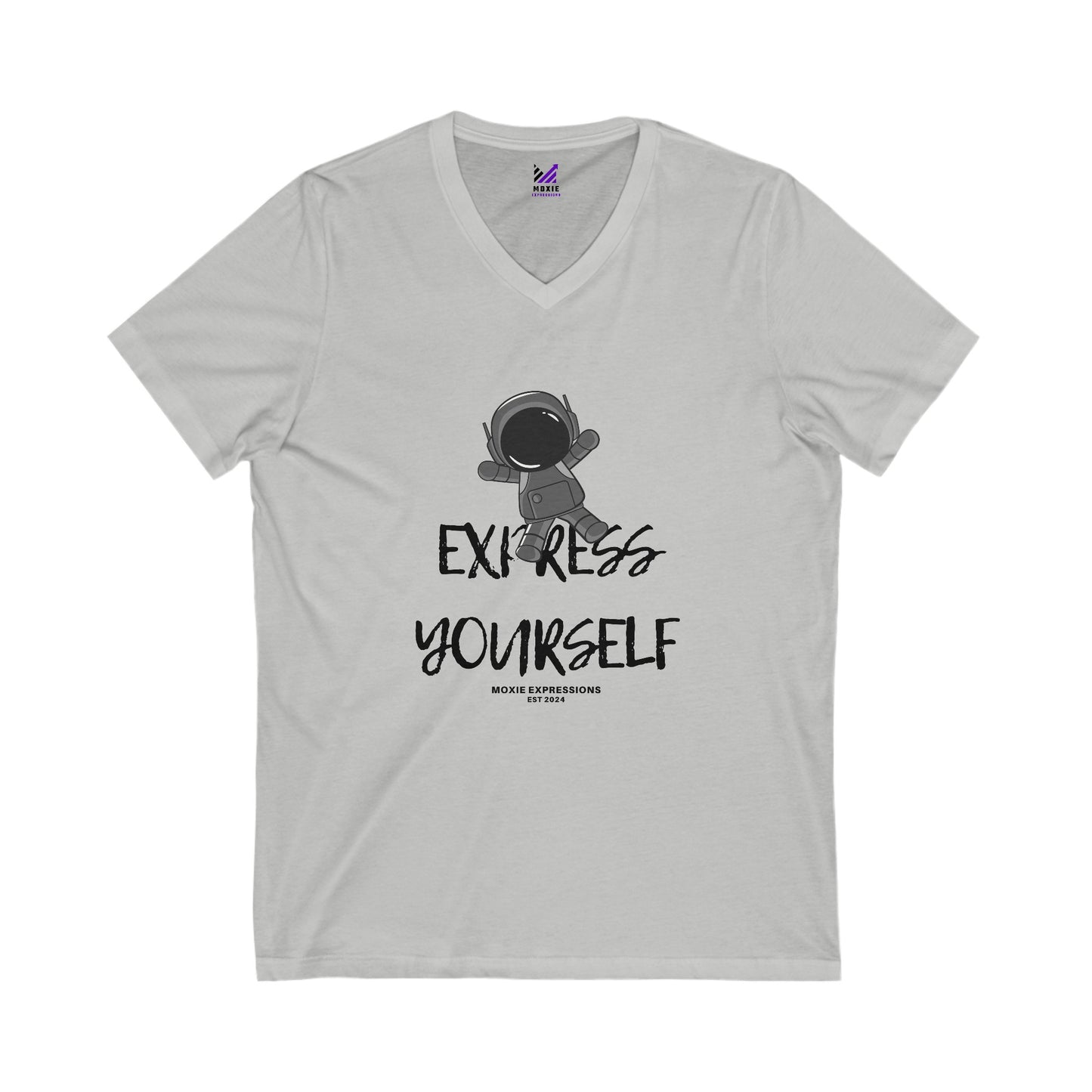 Stellar Explorer Unisex Jersey Short Sleeve V-Neck Tee