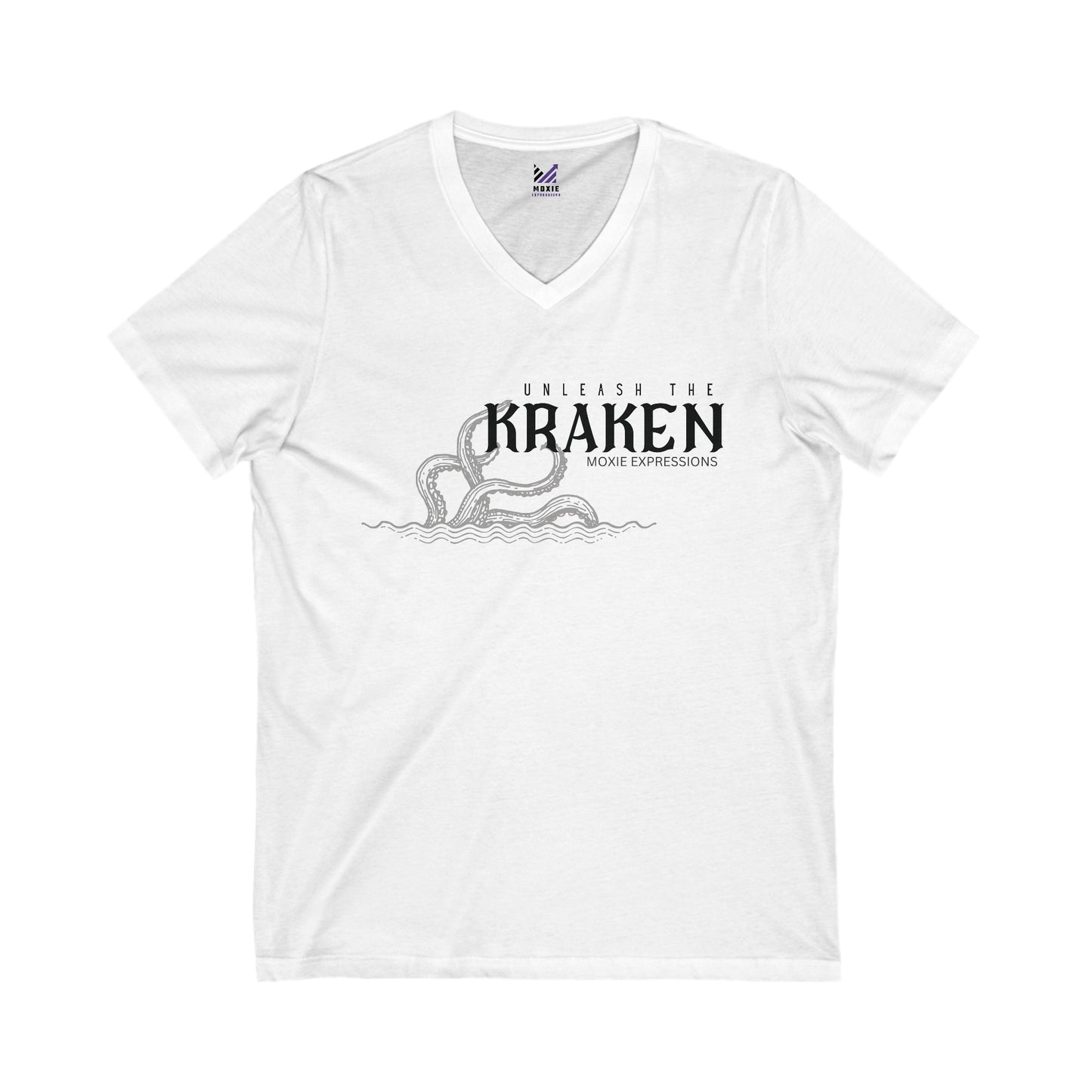 Kraken Wrath Unisex Jersey Short Sleeve V-Neck Tee