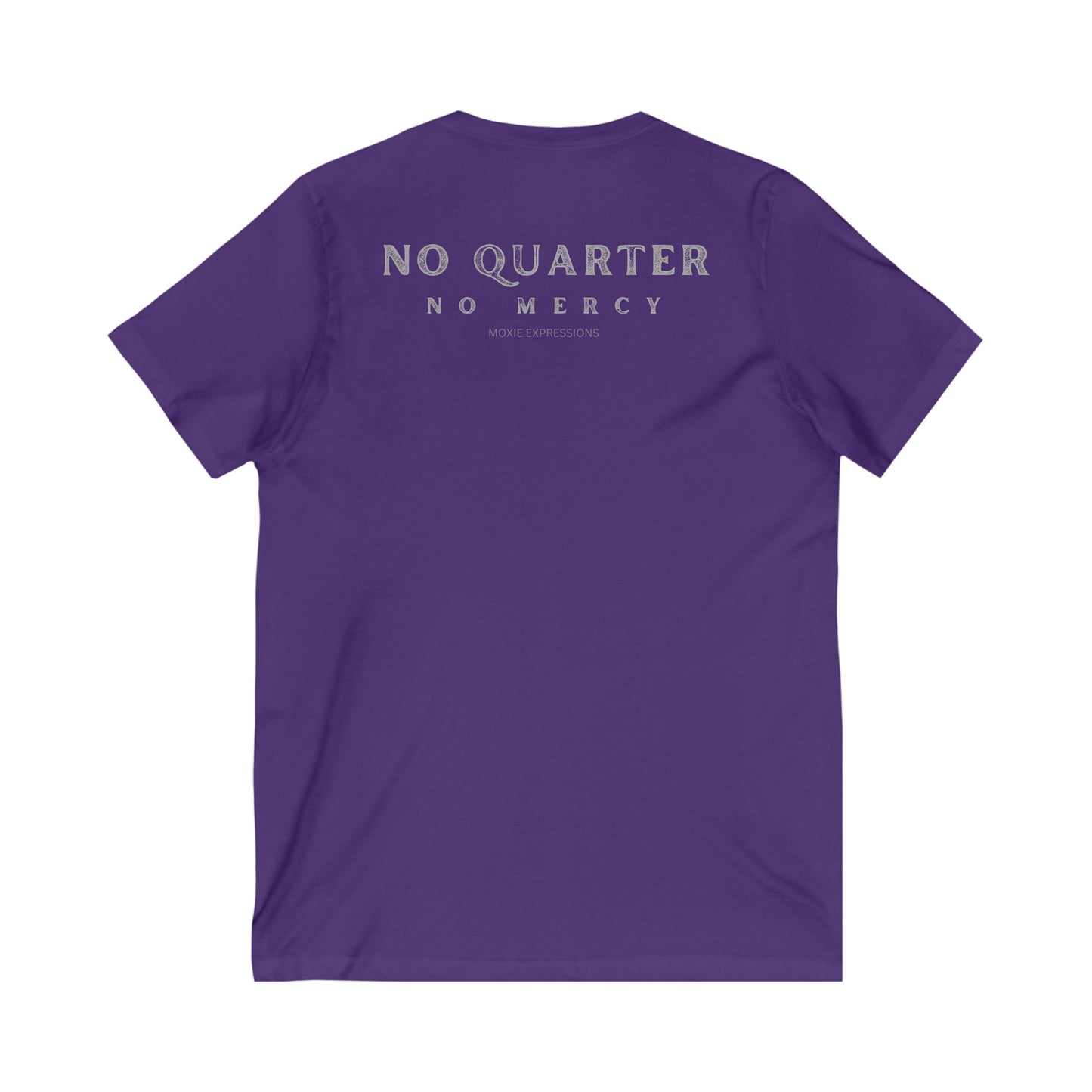 No Quarter No Mercy Unisex Jersey Short Sleeve V-Neck Tee