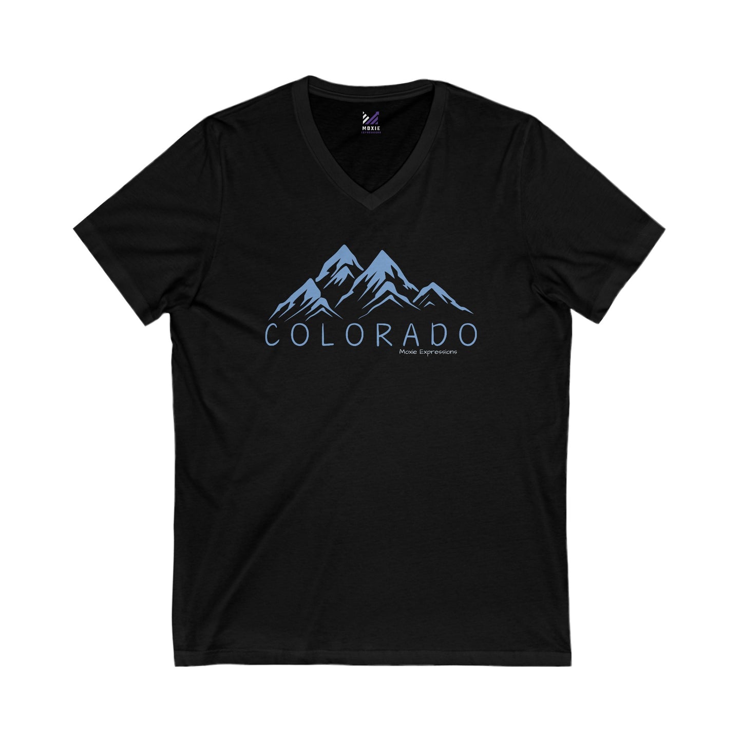 Colorado Alpine Vista Unisex Jersey Short Sleeve V-Neck Tee