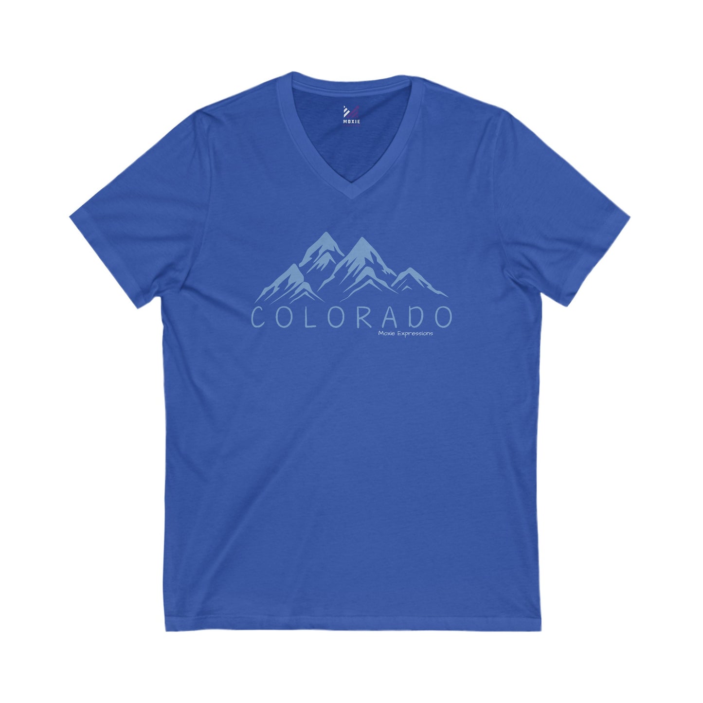 Colorado Alpine Vista Unisex Jersey Short Sleeve V-Neck Tee