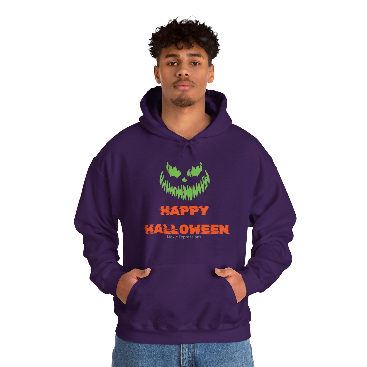 Spooky Jack o Lantern Unisex Hooded Sweatshirt