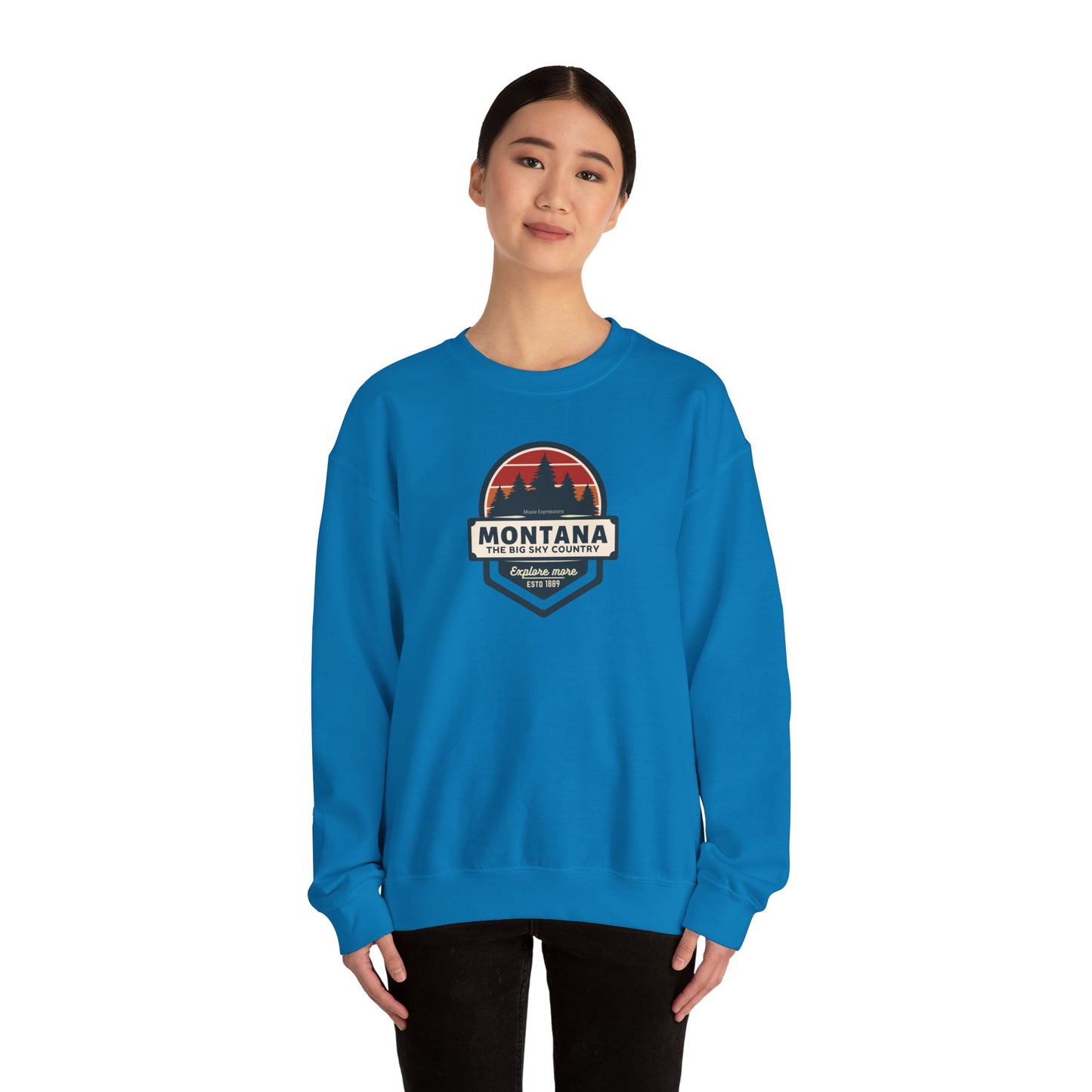 Montana Big Sky "Explore More" Unisex Crewneck Sweatshirt