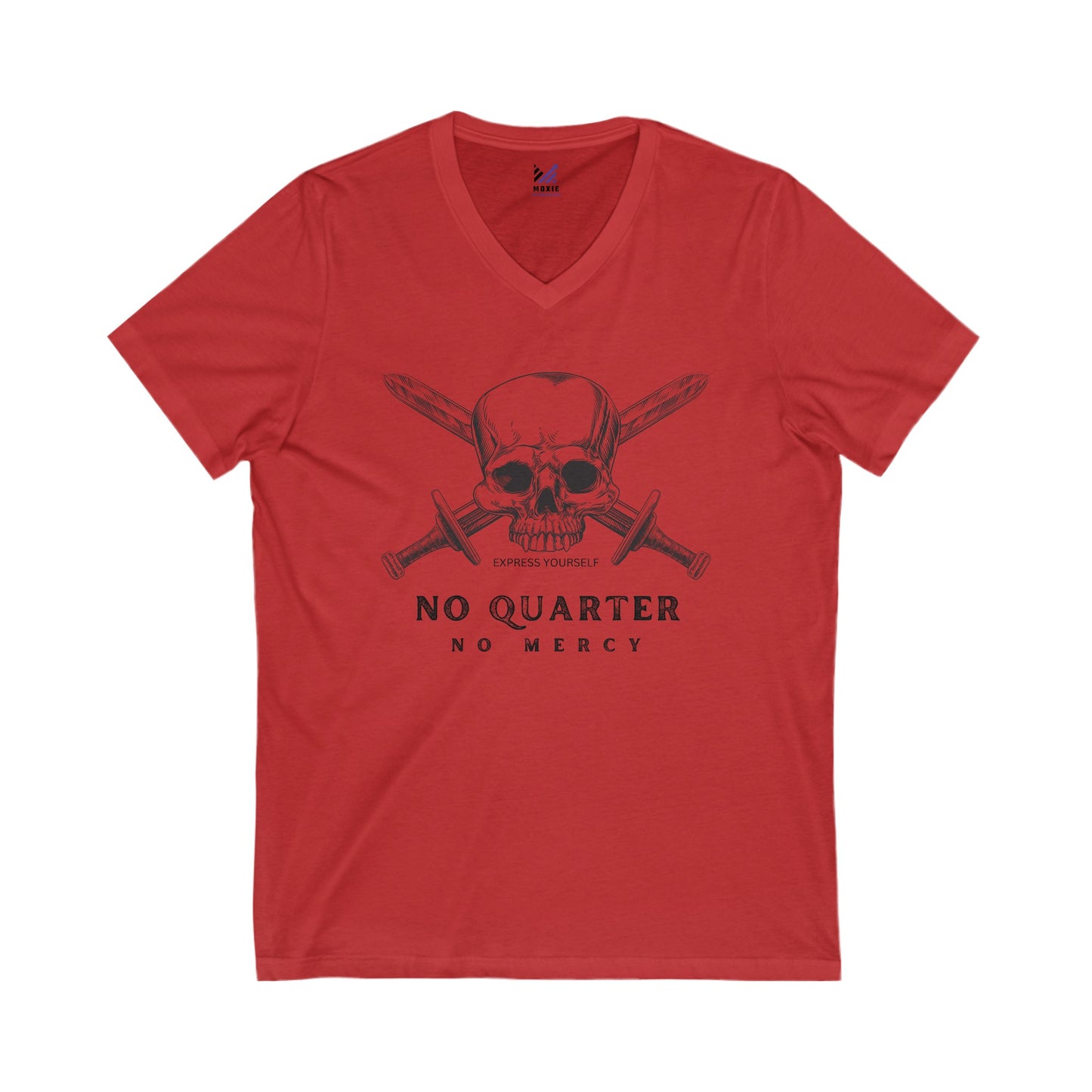 No Quarter No Mercy Unisex Jersey Short Sleeve V-Neck Tee