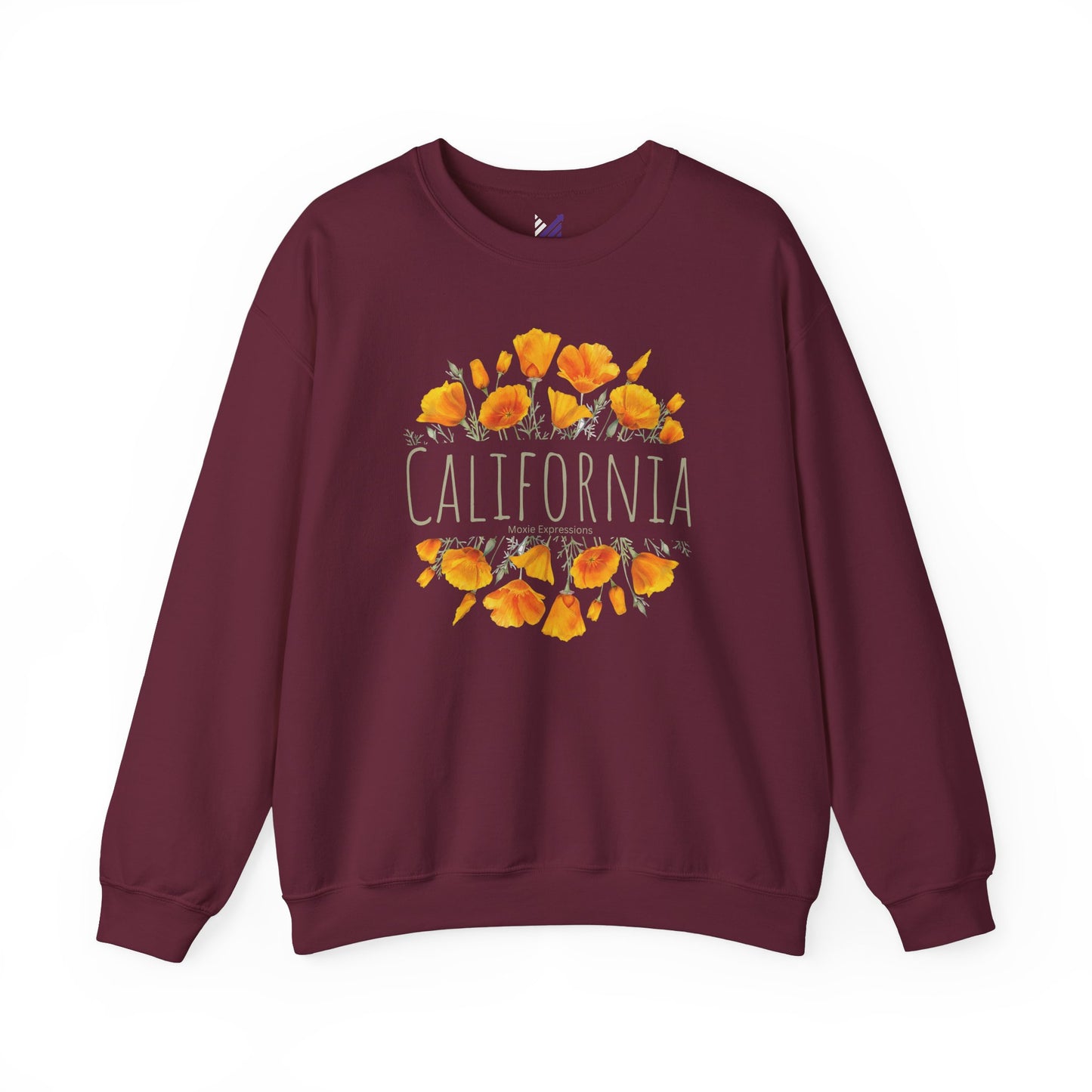 Golden Bloom Unisex Crewneck Sweatshirt
