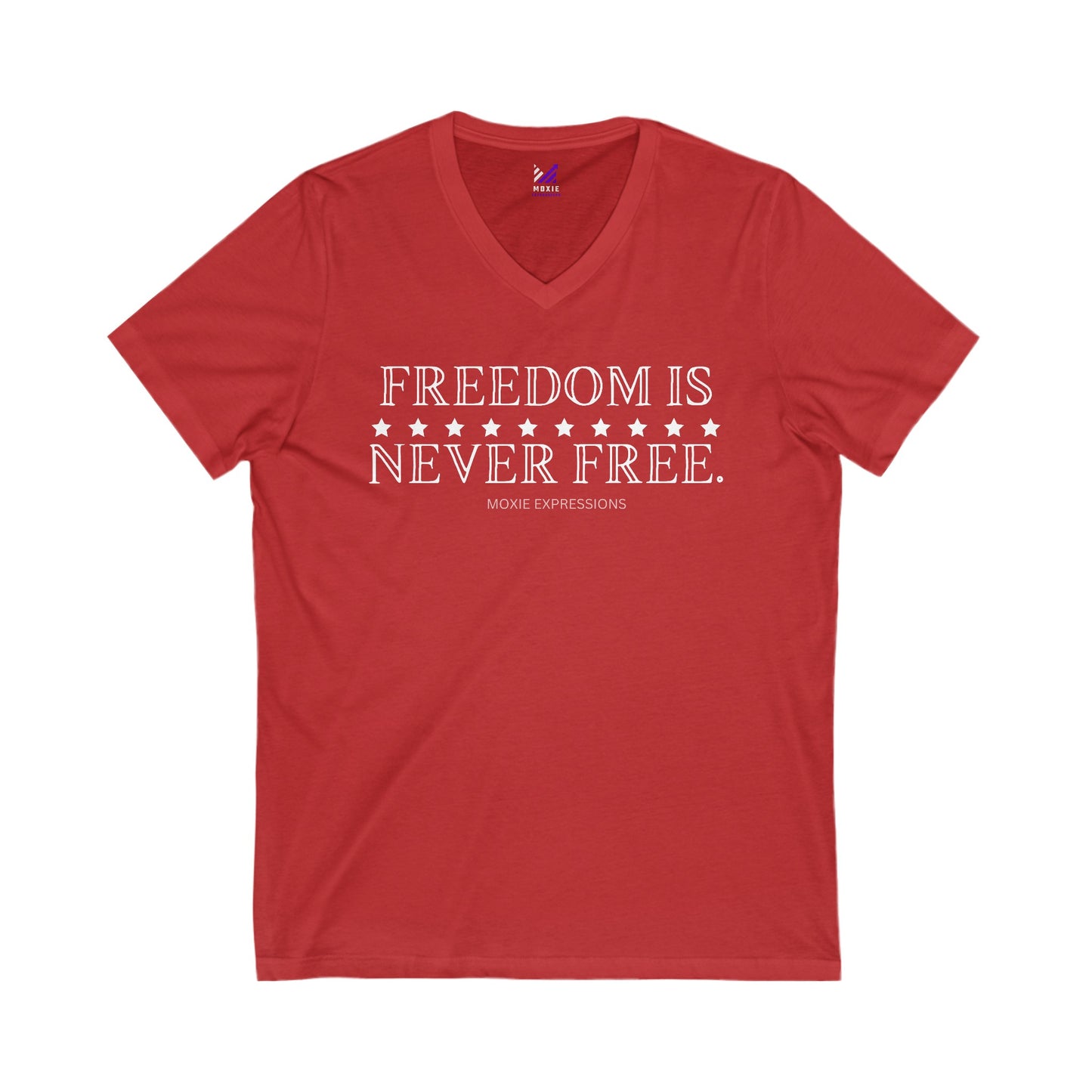 Freedom Guardian Unisex Jersey Short Sleeve V-Neck Tee
