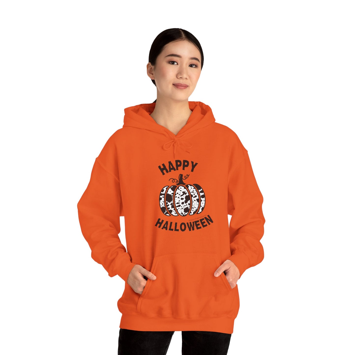 Cow Pumpkin Patch Unisex Hooded Sweatshirt