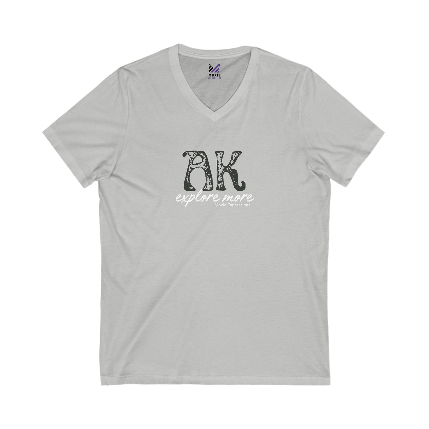 Alaska Explore More Unisex Jersey Short Sleeve V-Neck Tee
