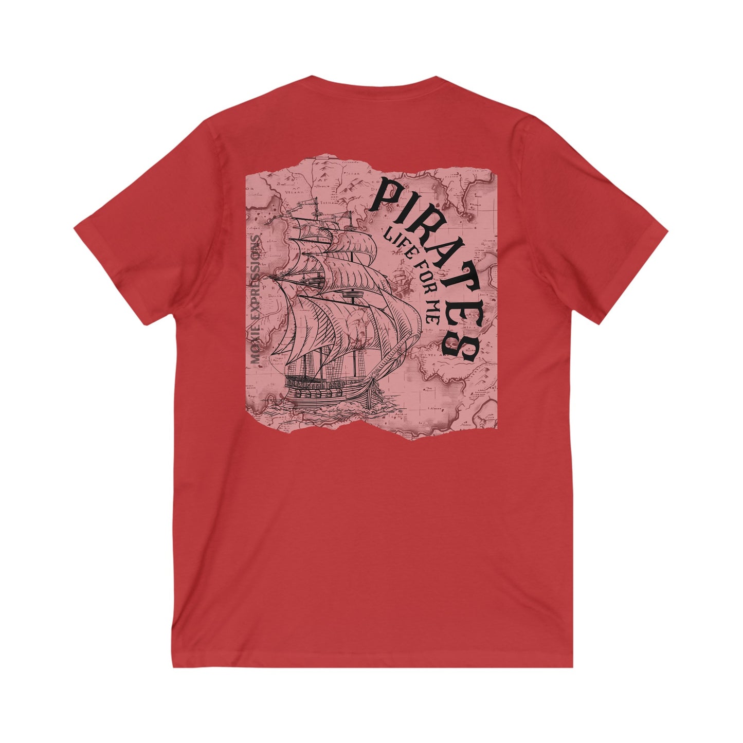 Treasure Seeker Unisex Jersey Short Sleeve V-Neck Tee