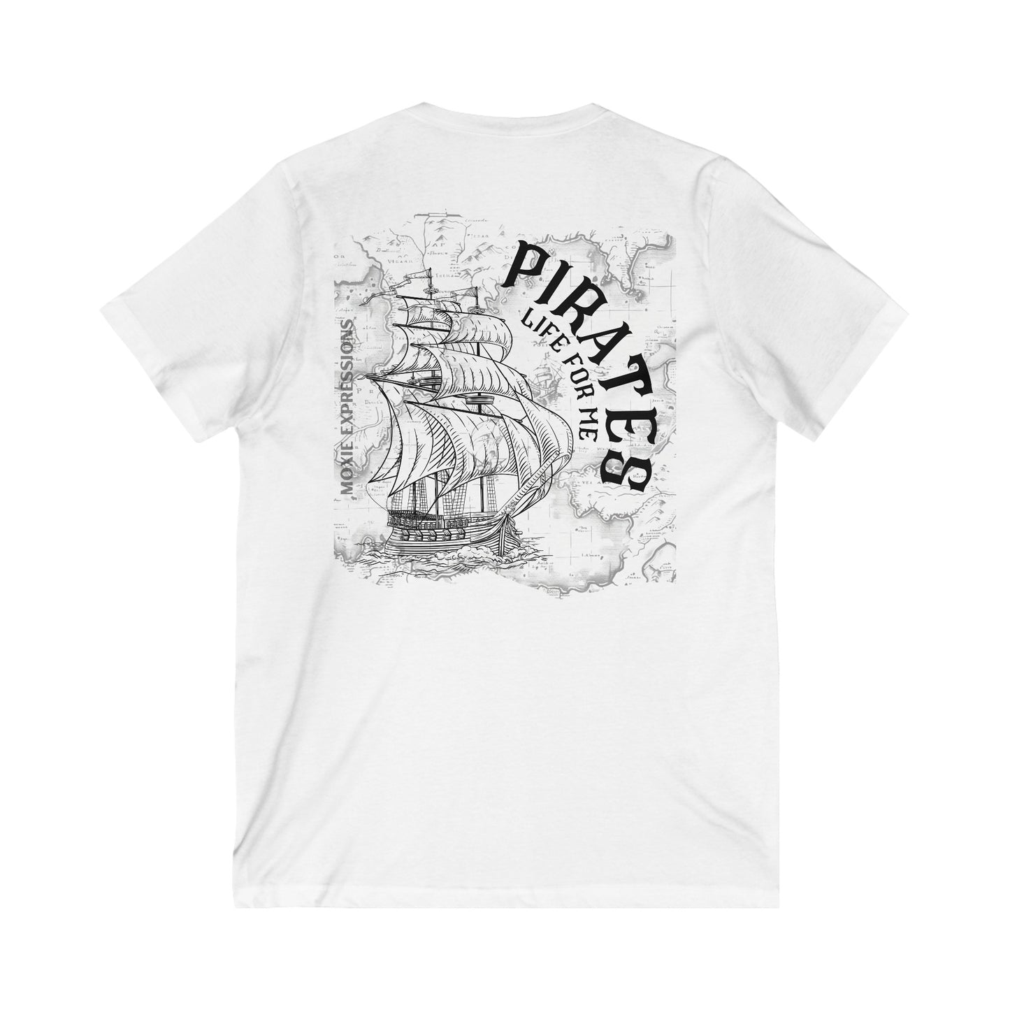 Treasure Seeker Unisex Jersey Short Sleeve V-Neck Tee
