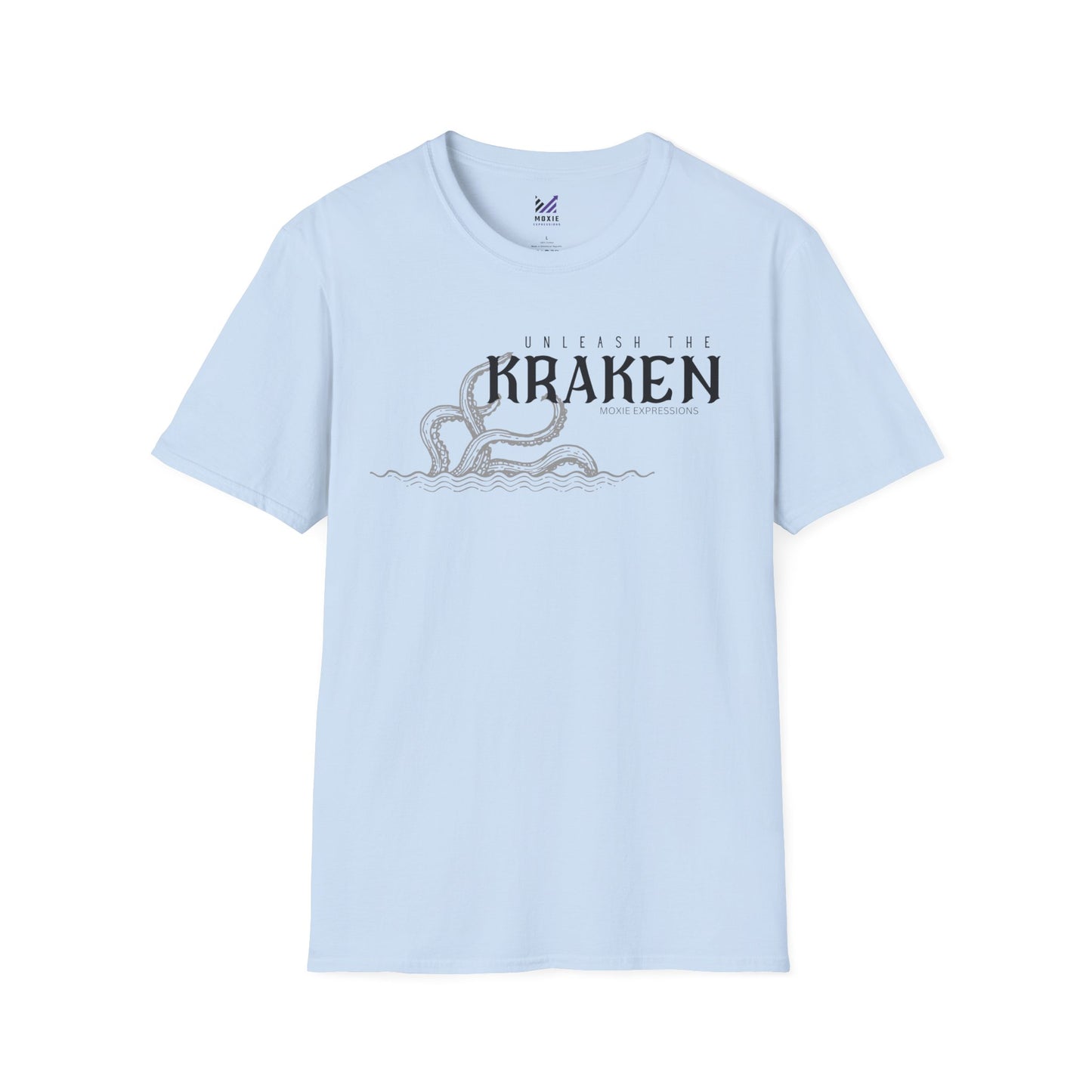 Kraken Storm Unisex Softstyle Crewneck T-Shirt