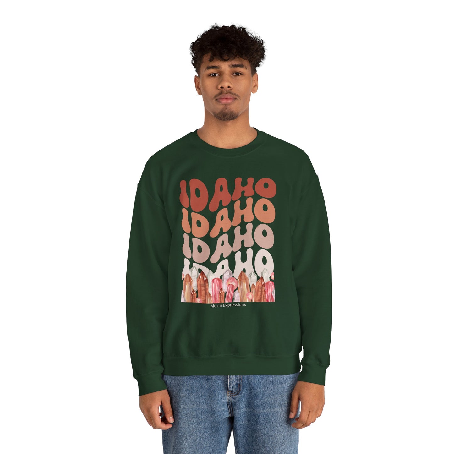 Idaho Gemstone Fusion Unisex Crewneck Sweatshirt