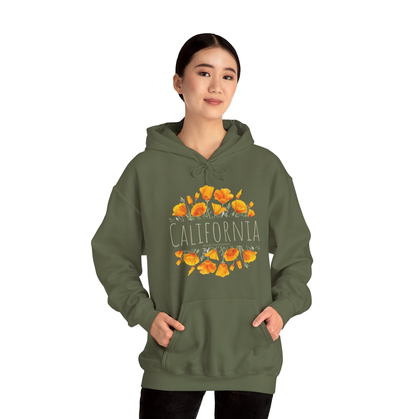 Golden Bloom Unisex Hooded Sweatshirt