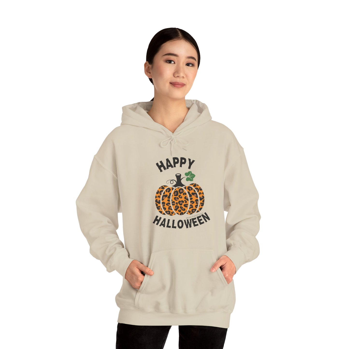 Cheetah Chic Pumpkin Patch Unisex Hooded Sweatshirt