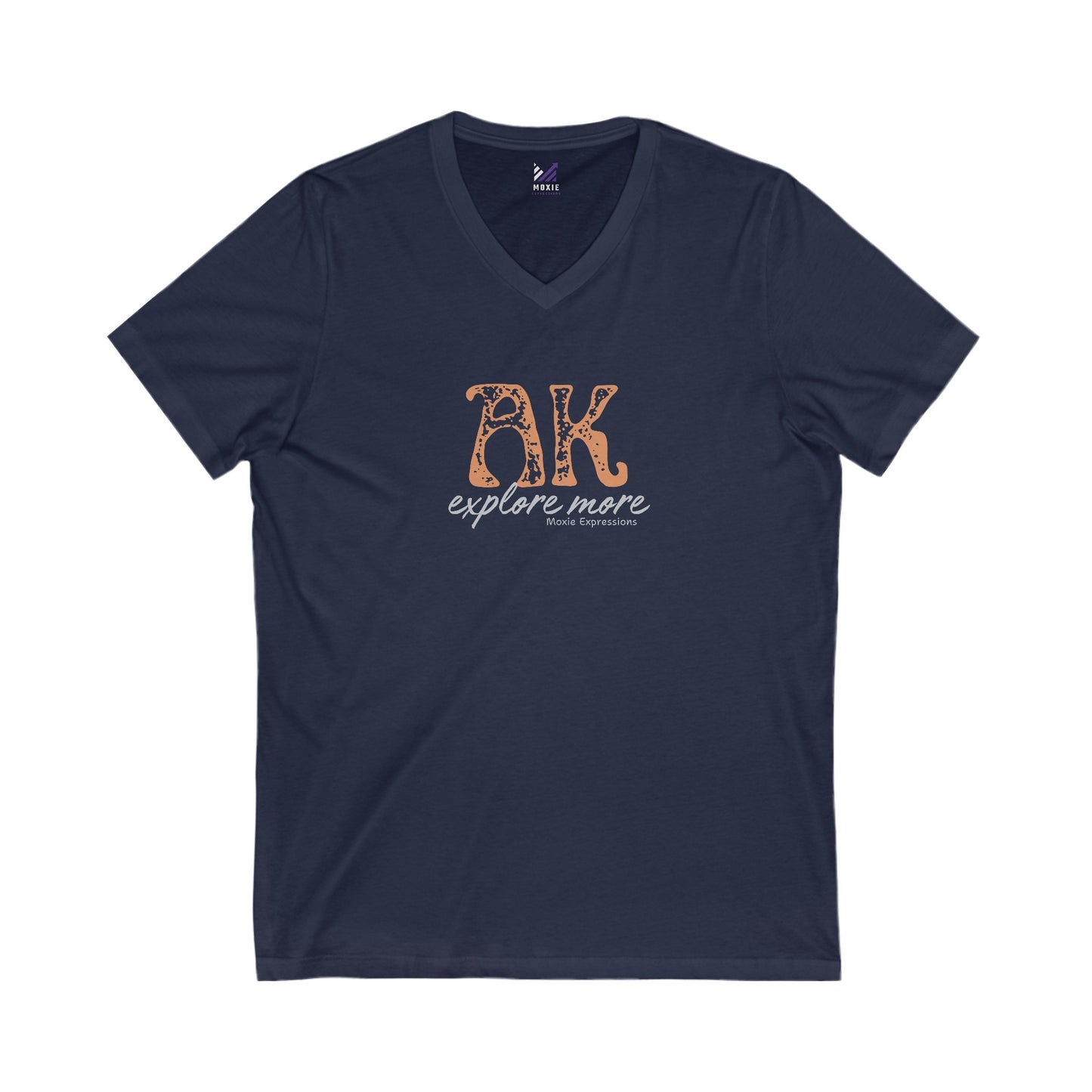 Alaska Explore More Unisex Jersey Short Sleeve V-Neck Tee