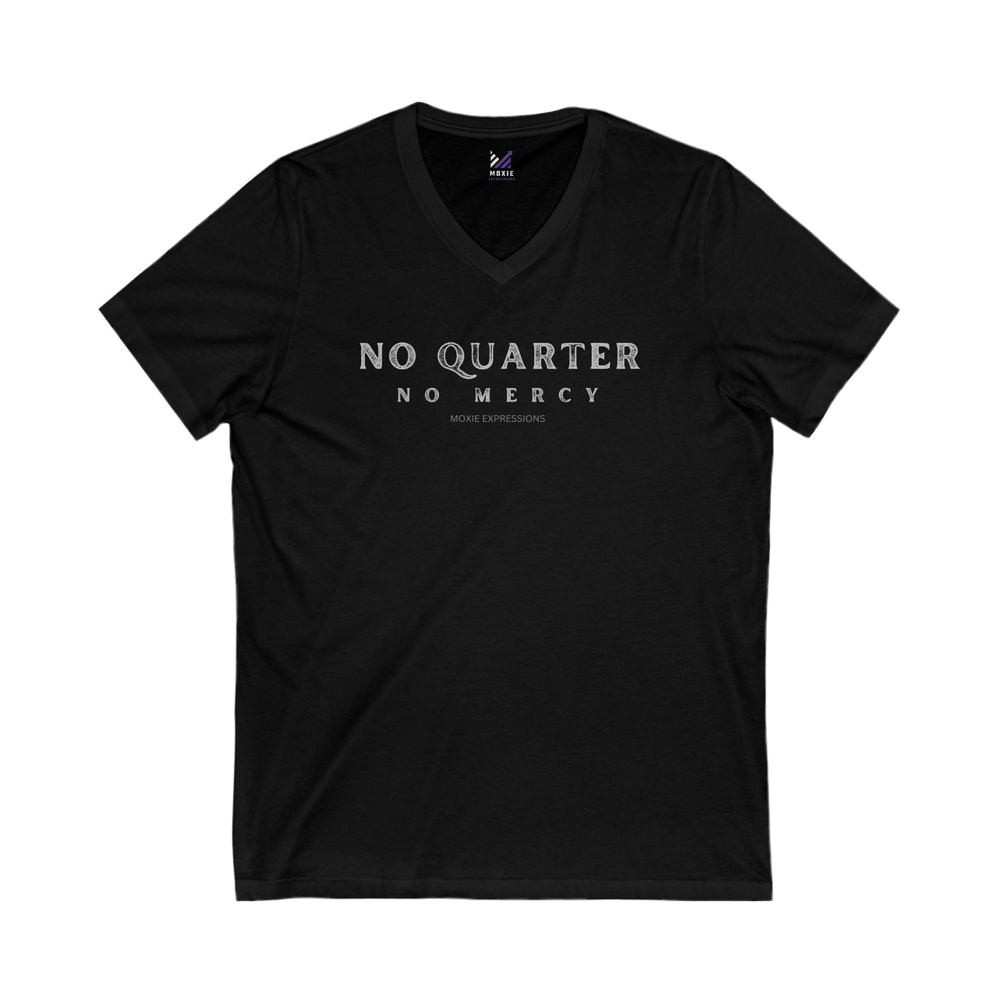 No Quarter No Mercy Unisex Jersey Short Sleeve V-Neck Tee
