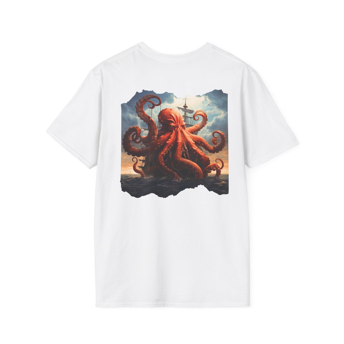 Kraken Storm Unisex Softstyle Crewneck T-Shirt