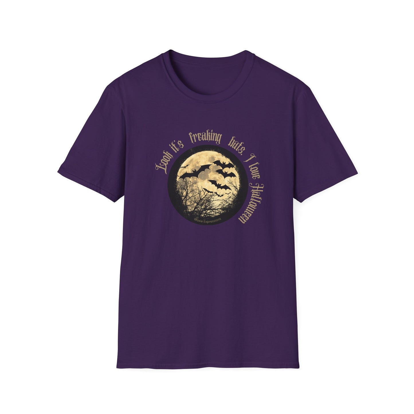 Twilight Bats Unisex Softstyle Crewneck T-Shirt