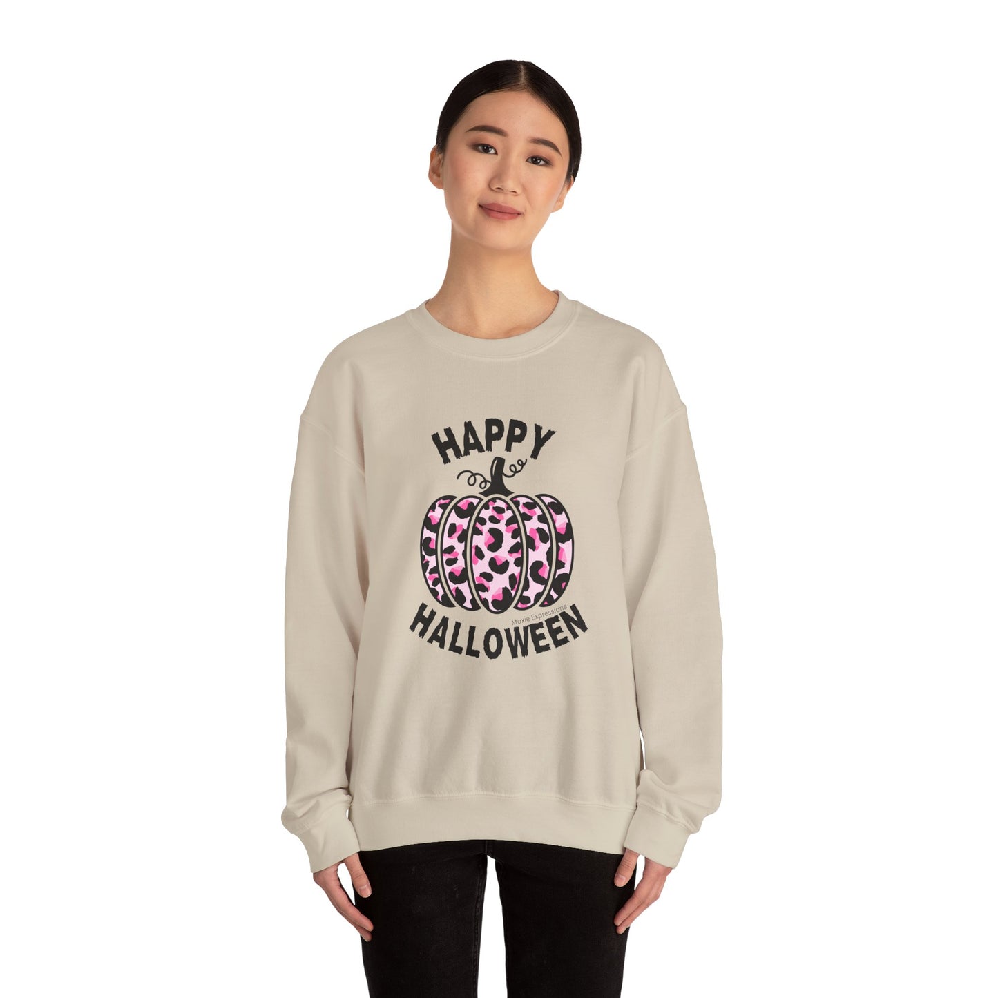Sassy Pink Pumpkin Patch Unisex Crewneck Sweatshirt