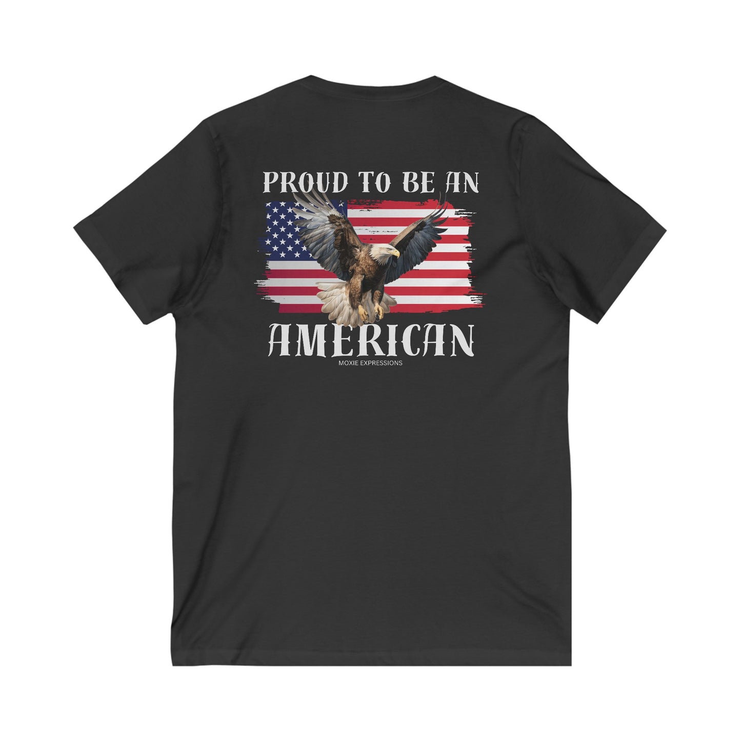 Proud Patriot Unisex Jersey Short Sleeve V-Neck Tee