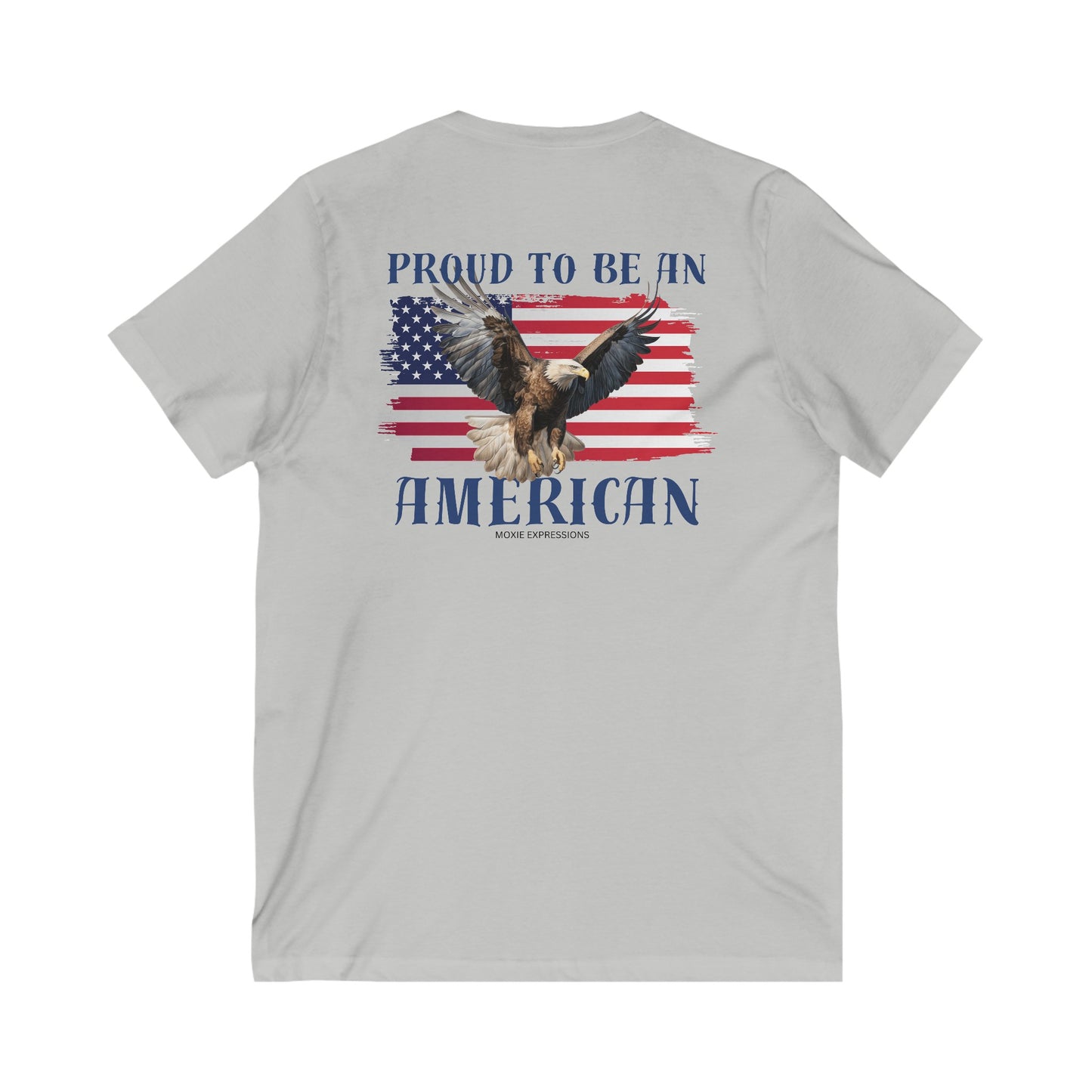 Proud Patriot Unisex Jersey Short Sleeve V-Neck Tee