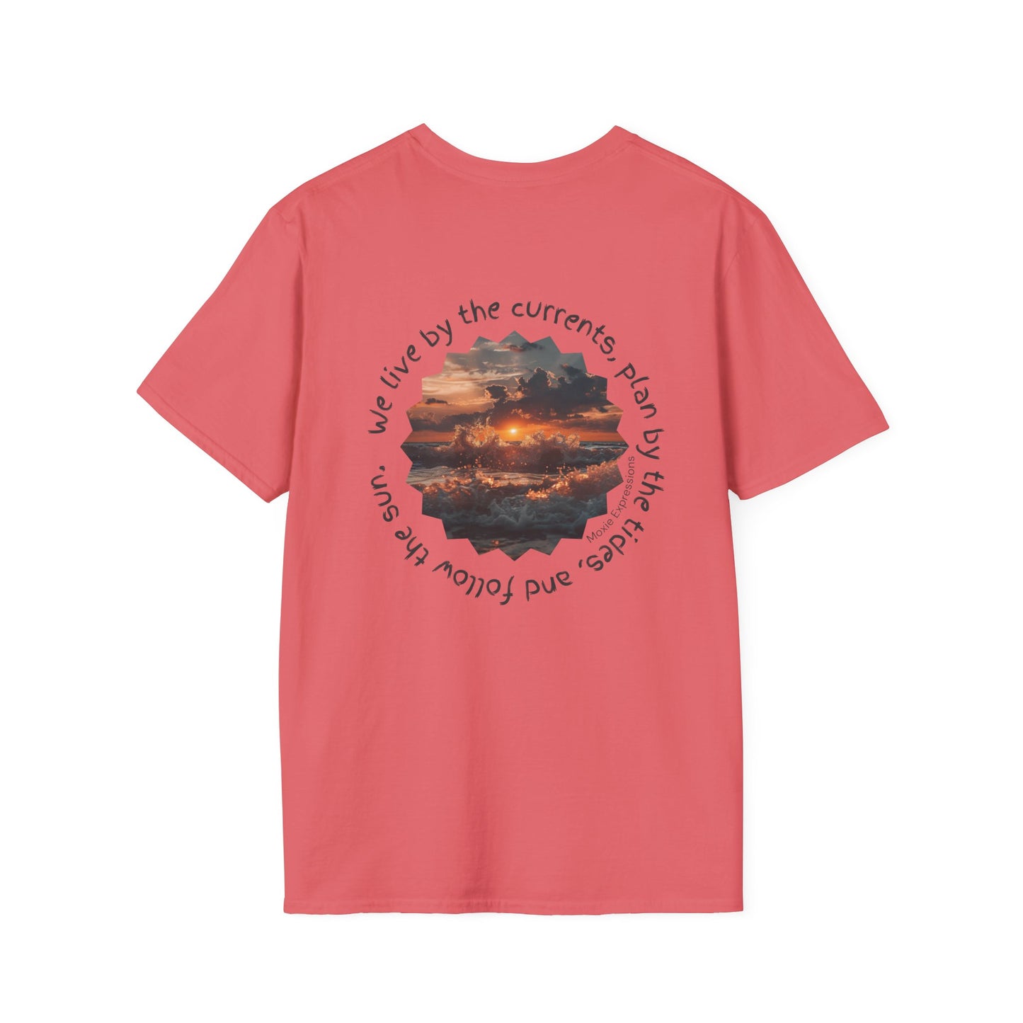 Florida Sunset Currents Unisex Softstyle Crewneck T-Shirt