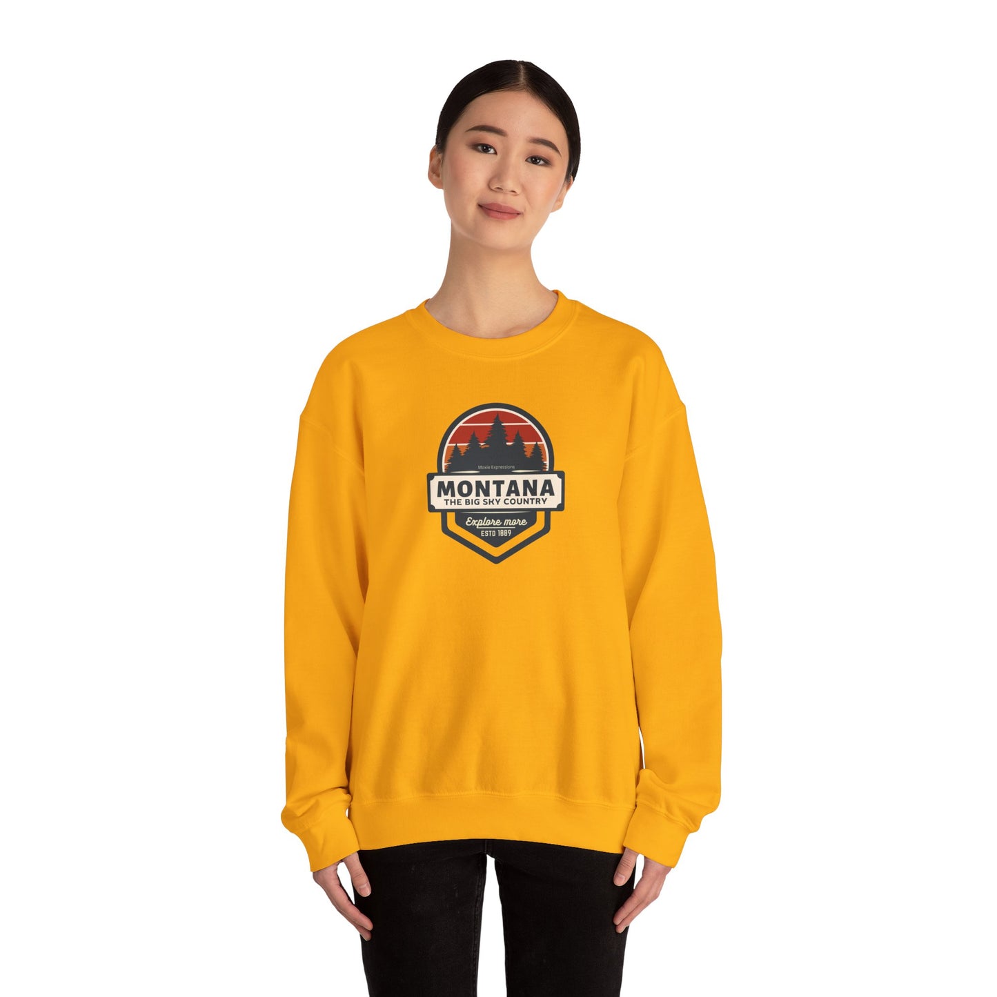 Montana Big Sky "Explore More" Unisex Crewneck Sweatshirt