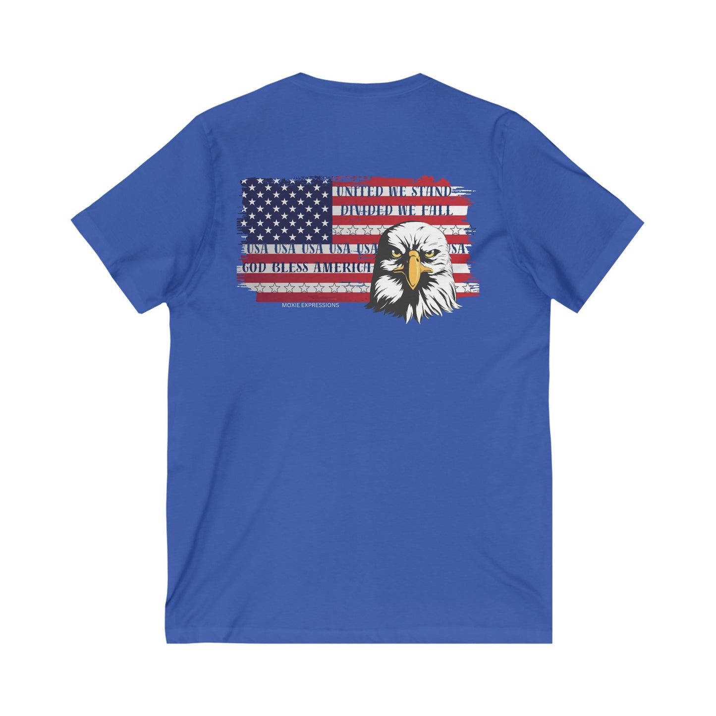 Eagle of Unity Unisex Jersey Short Sleeve V-Neck Tee