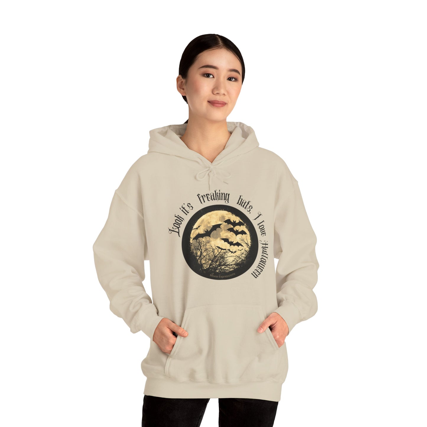 Twilight Bats Unisex Hooded Sweatshirt