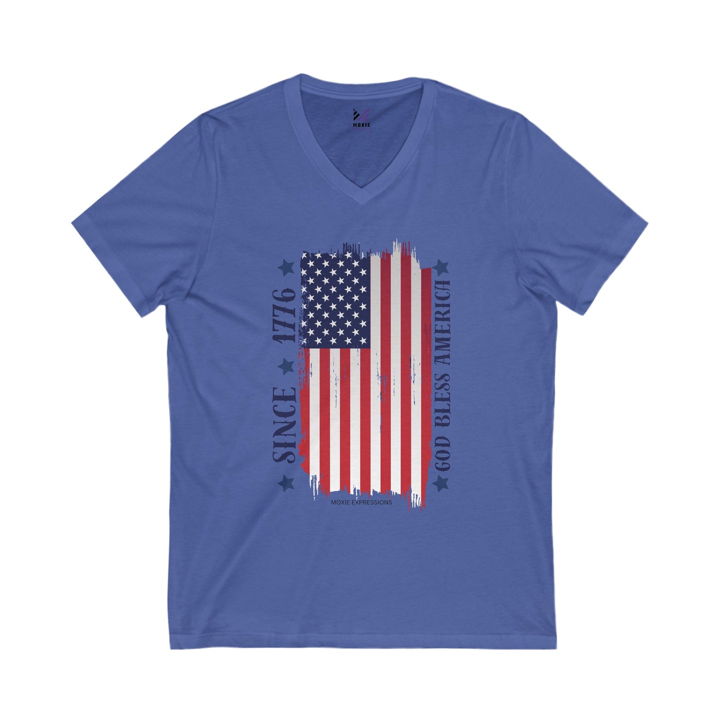 Patriot's Pride Unisex Jersey Short Sleeve V-Neck Tee