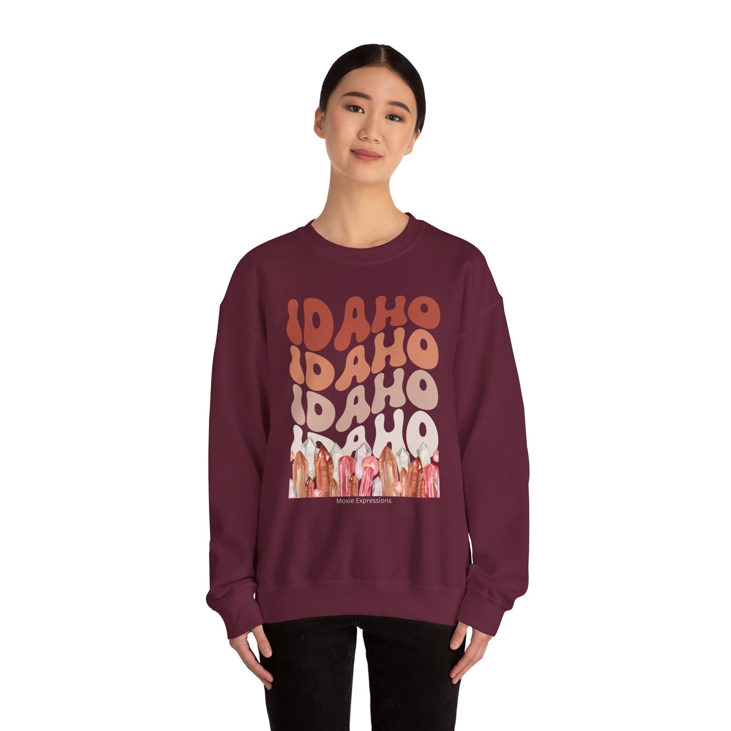 Idaho Gemstone Fusion Unisex Crewneck Sweatshirt