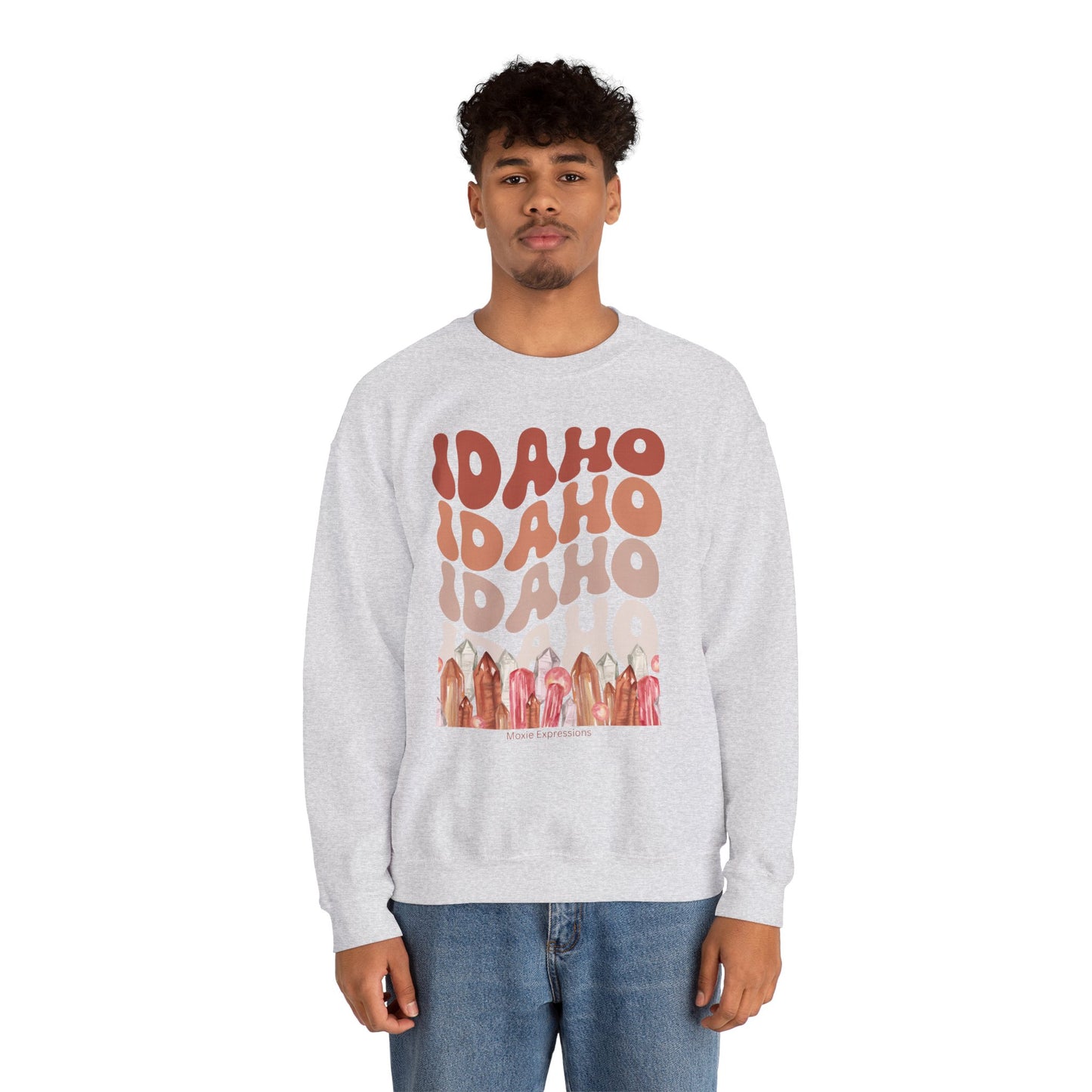 Idaho Gemstone Fusion Unisex Crewneck Sweatshirt