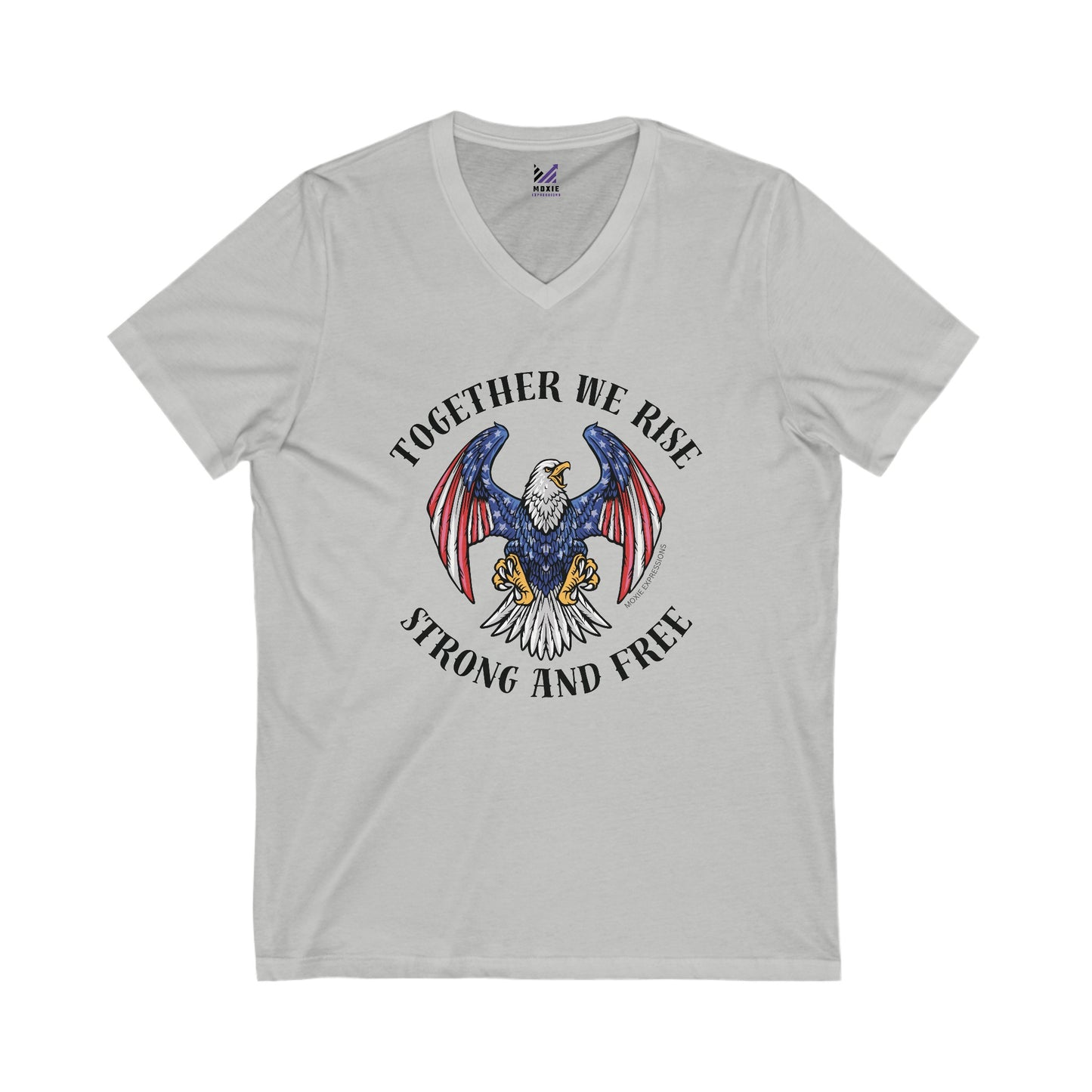 Wings of Unity Unisex Jersey Short Sleeve V-Neck Tee