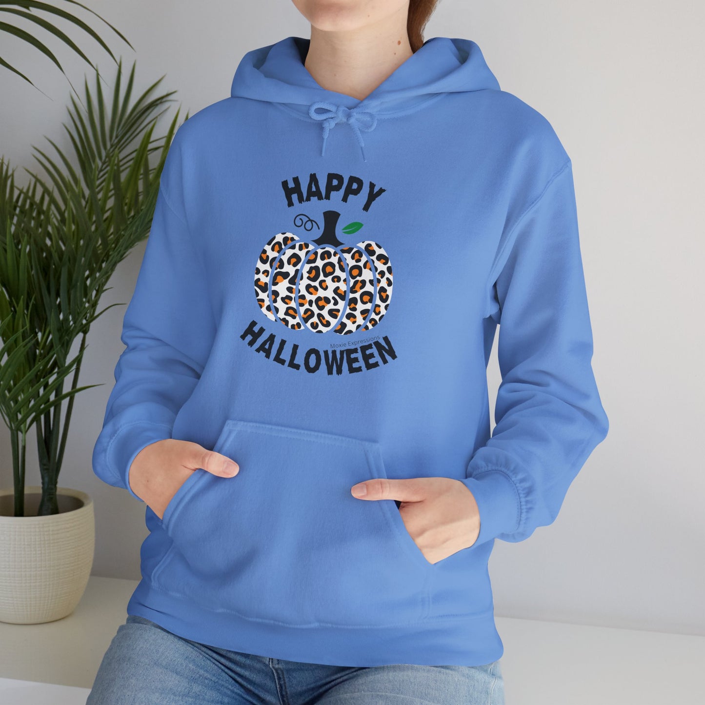 Cheetah Chic Pumpkin Patch Unisex Hooded Sweatshirt